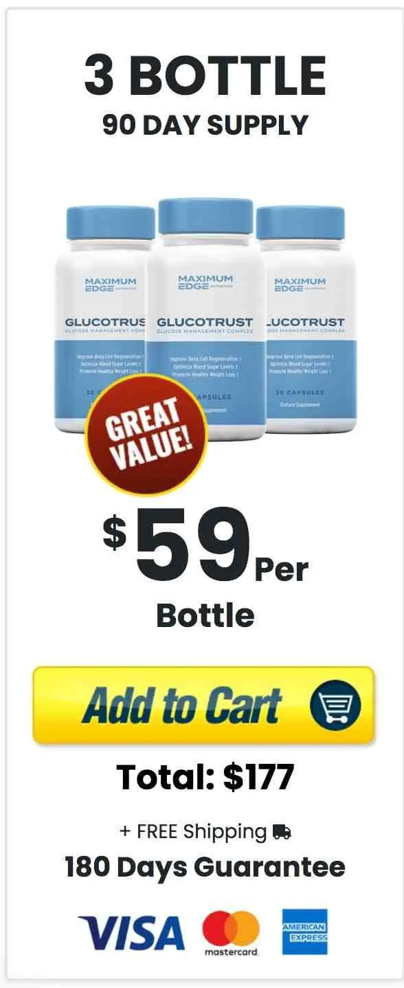 GlucoFort - 3 Bottles